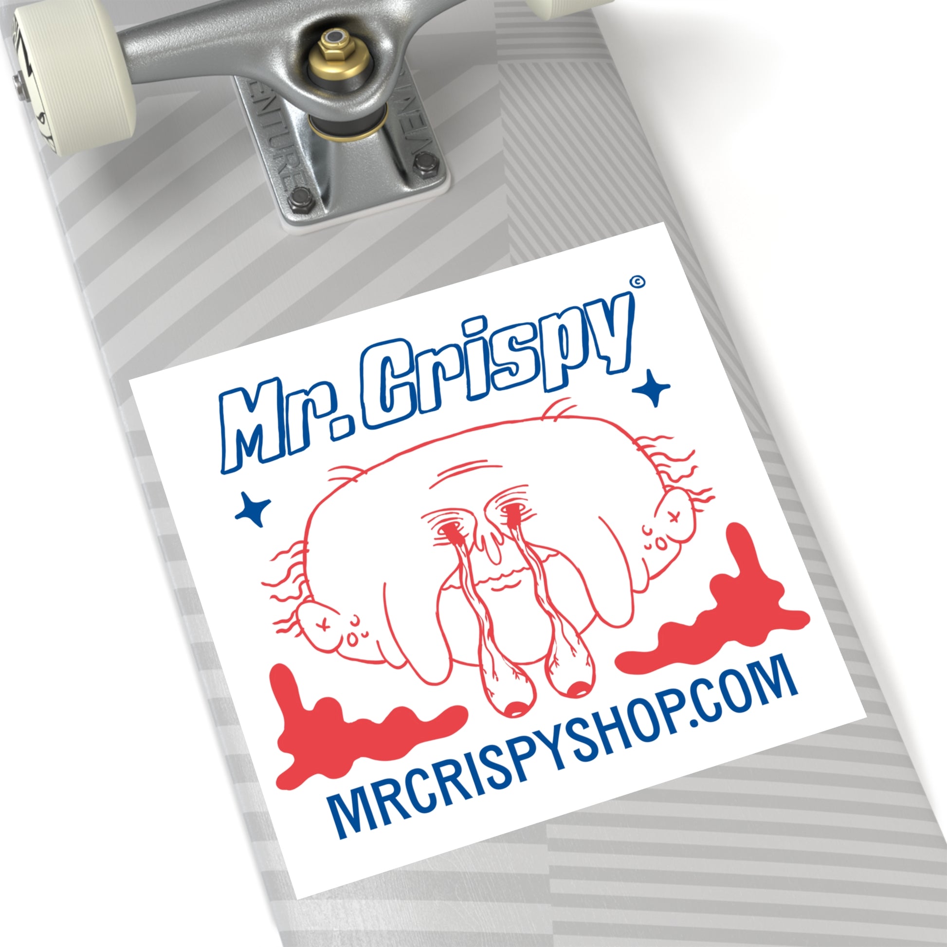 Mr. Crispy Square Sticker 6"
